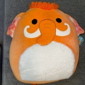 Squishmallows 16" Wilbie The Orange Woolly Mammoth  NWT Fast Shipping